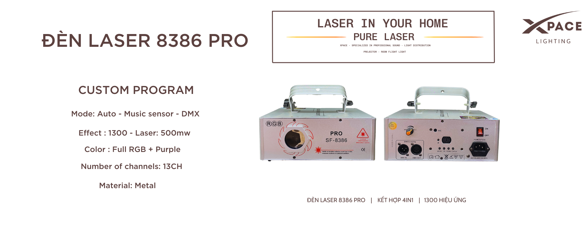Đèn Laser 8386 Pro