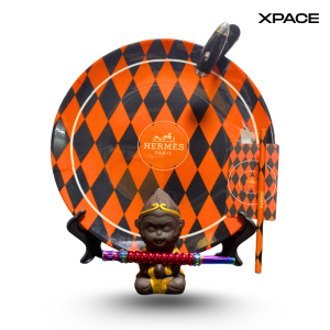 Đĩa xào kem Hermes Orange Limited